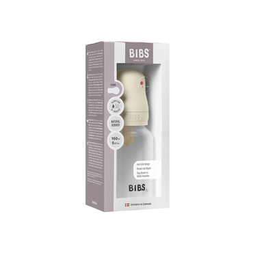 Bibs Zuigfles Standaard 150 ml volledige Set Ivory