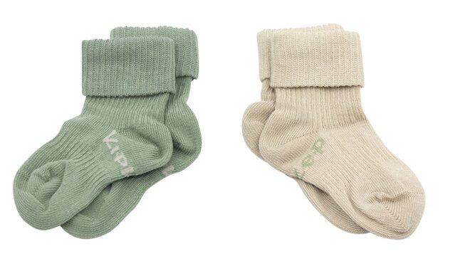 KipKep Blijf-Sokken Calm Green - 2 stuks