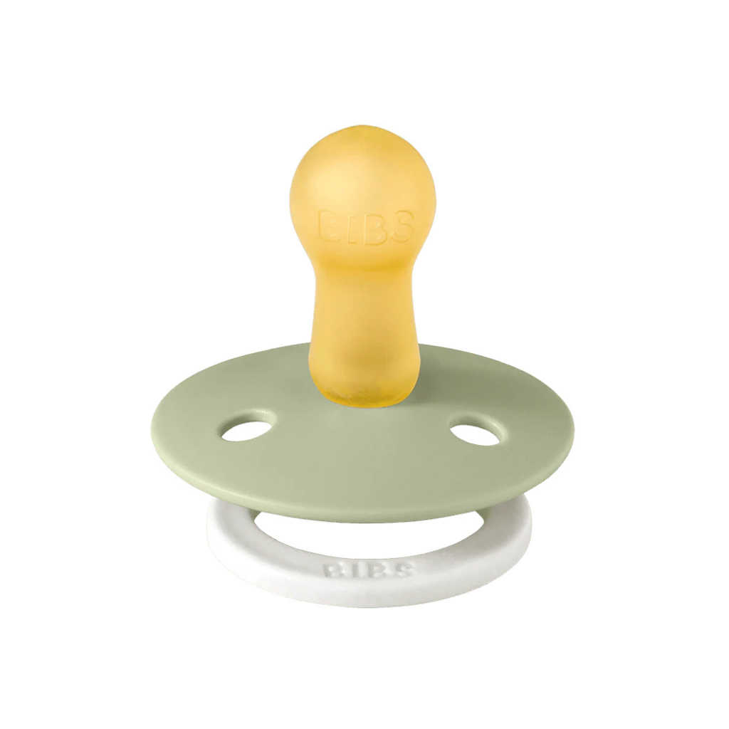 Bibs Fopspeen + 18 maanden Glow in the dark Sage/Cloud - 2 stuks