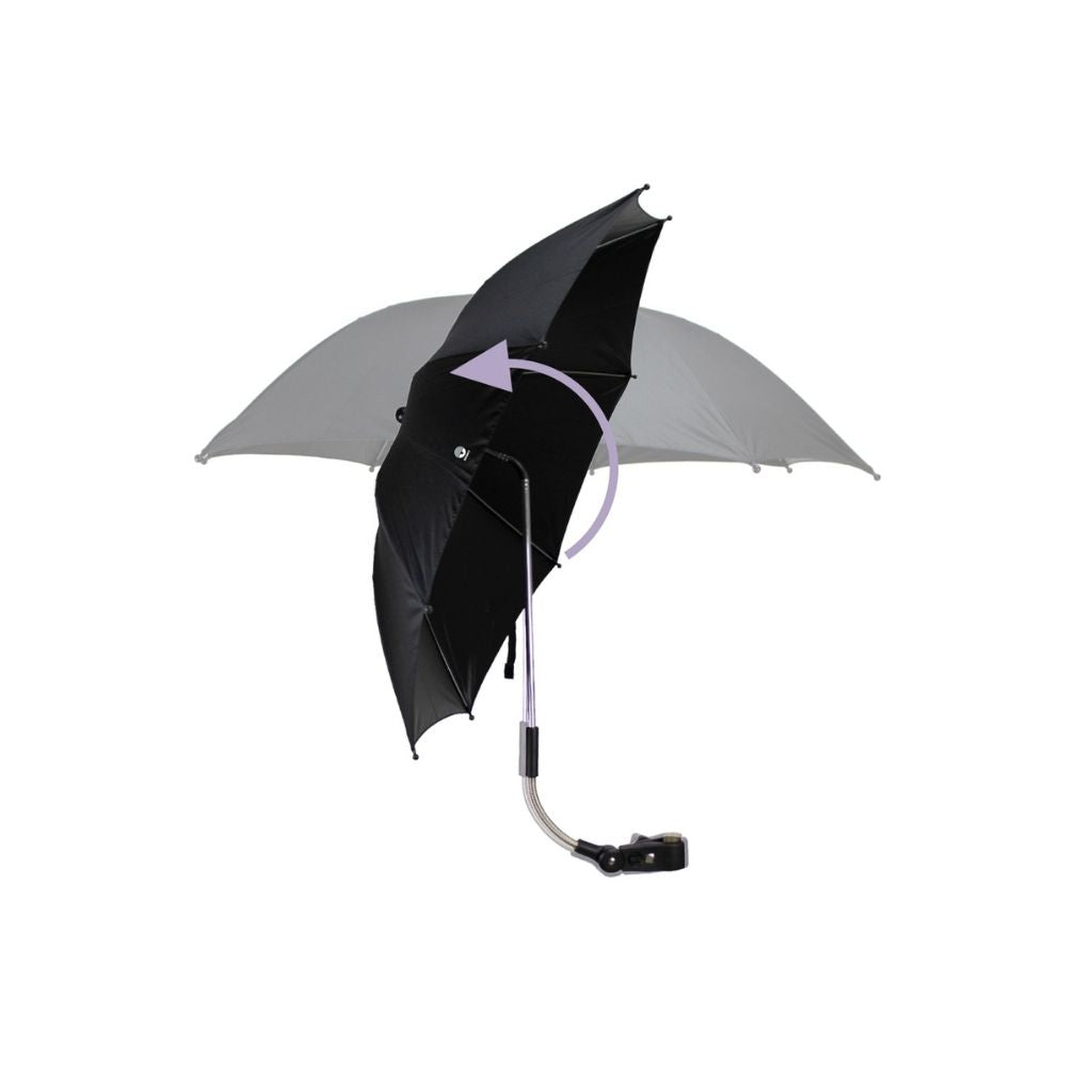 Dooky Parasol Romantic Leaves zwart