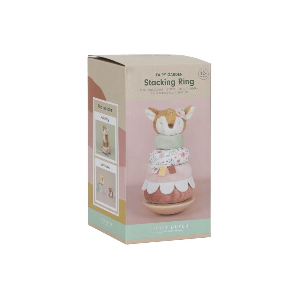 Little Dutch Tour d'empilage en bois Fairy Garden Biche