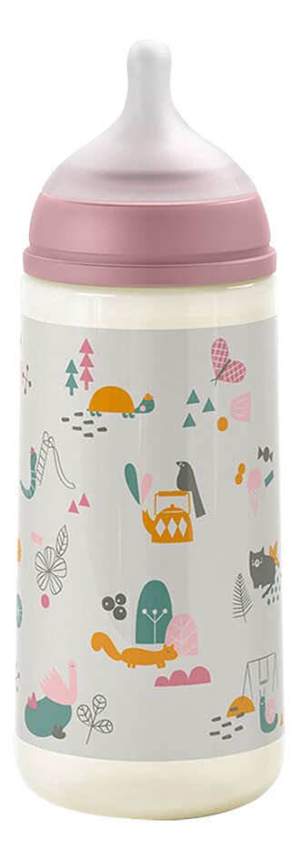 Suavinex Biberon A walk in the park Large Flow Nude 360 ml