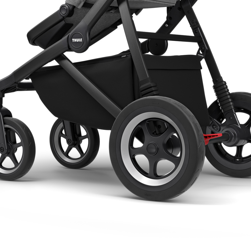 Thule Poussette Sleek Grey melange on black