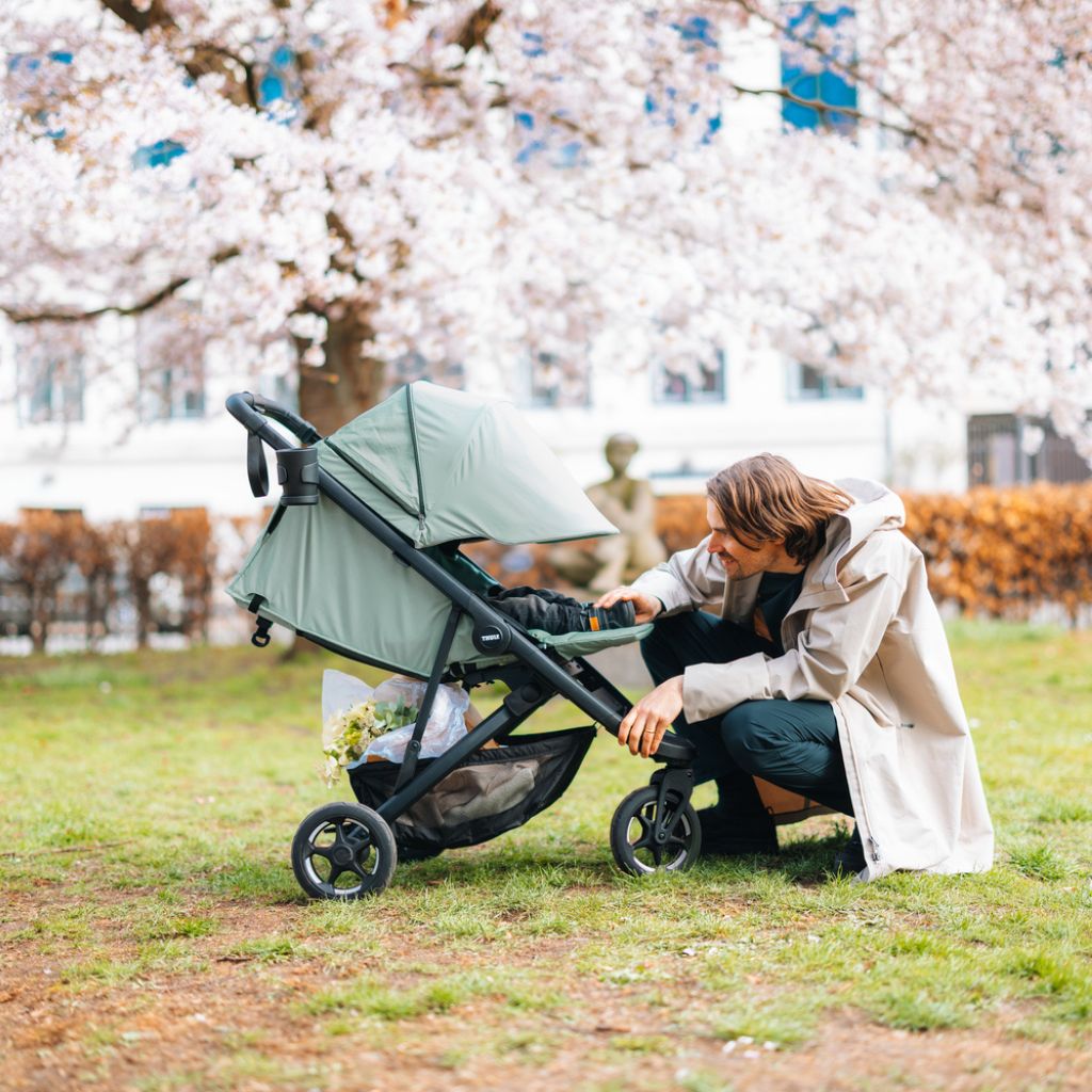 Thule Buggy Spring2 Mist Green on Black