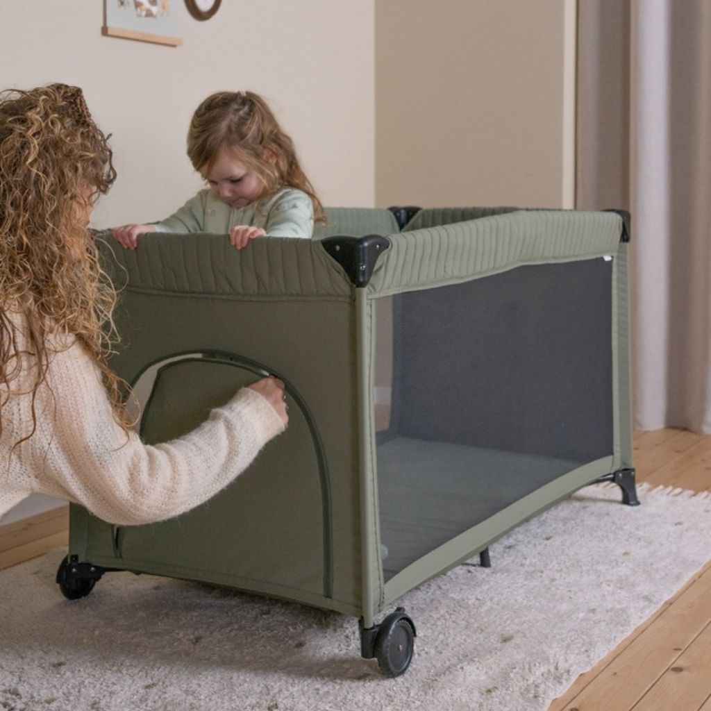 Little Dutch Lit de voyage vert olive