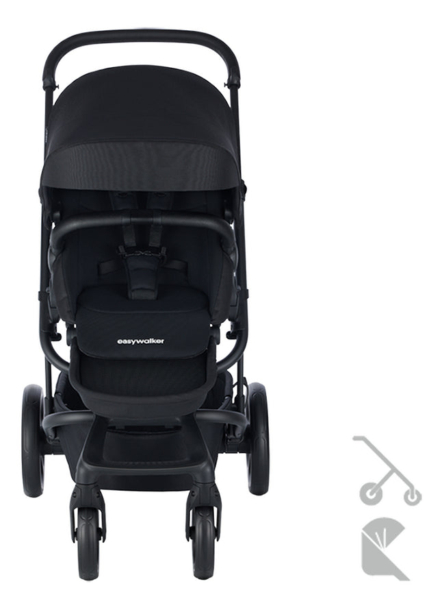 EasyWalker Poussette 2 en 1 Harvey5 Midnight Black