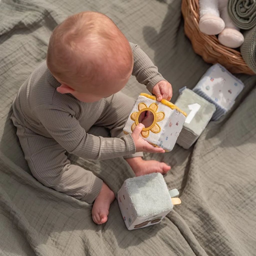 Little Dutch Zachte blokkenset Little Farm - 4 stuks