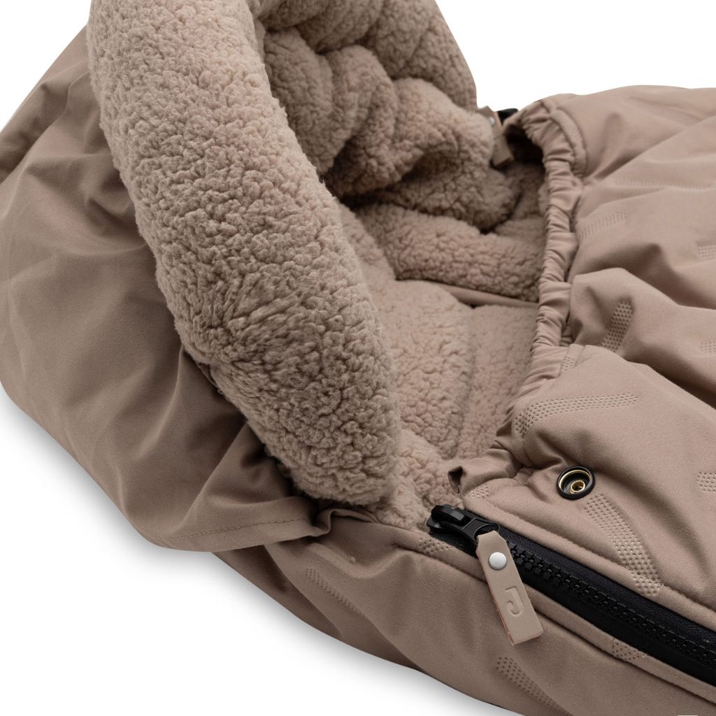 Jollein Voetenzak buggy/kinderwagen Embossed Milky Coffee