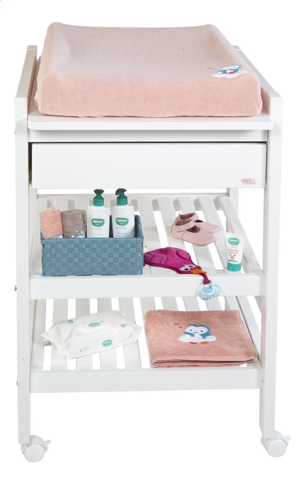 Troll Luiertafel met lade Loft wit