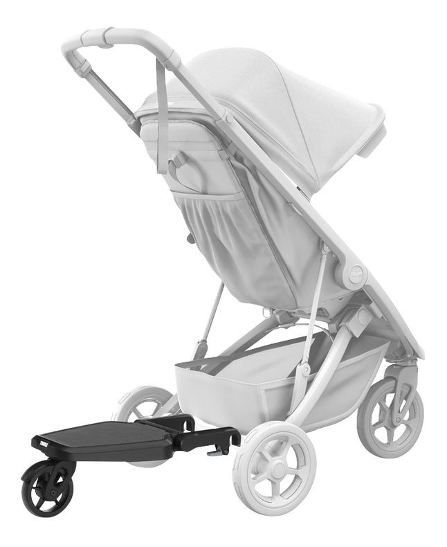 Thule 3-in-1 Kinderwagen Sleek + verzorgingsrugzak + meerijplankje Midnight Black