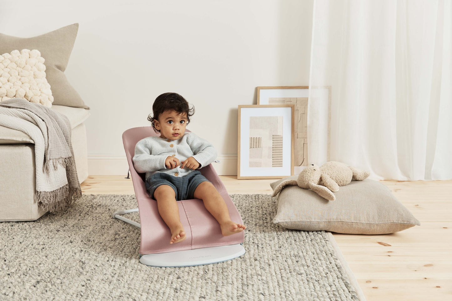 BabyBjörn Relax Bliss Feuille tissée Rosé