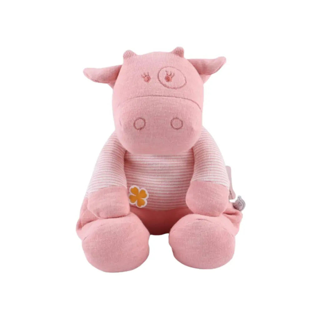Knuffel, Noukies, N&P&L, bio katoen, klein 25cm, Lola, roos
