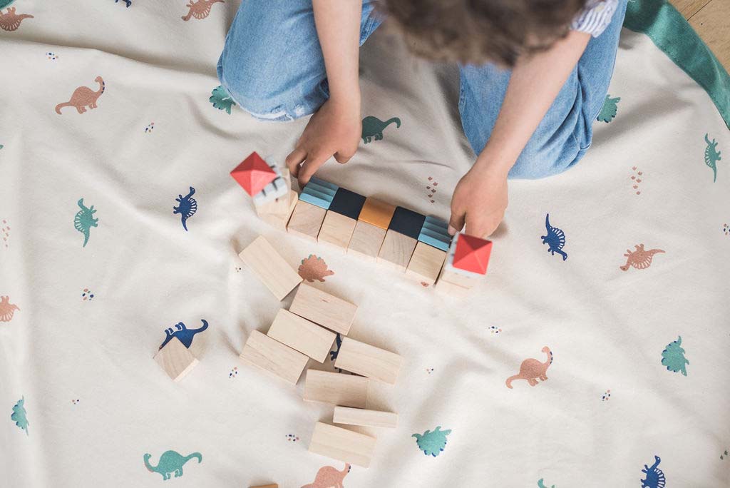 Play&Go Couverture de jeu /sac de rangement Dino
