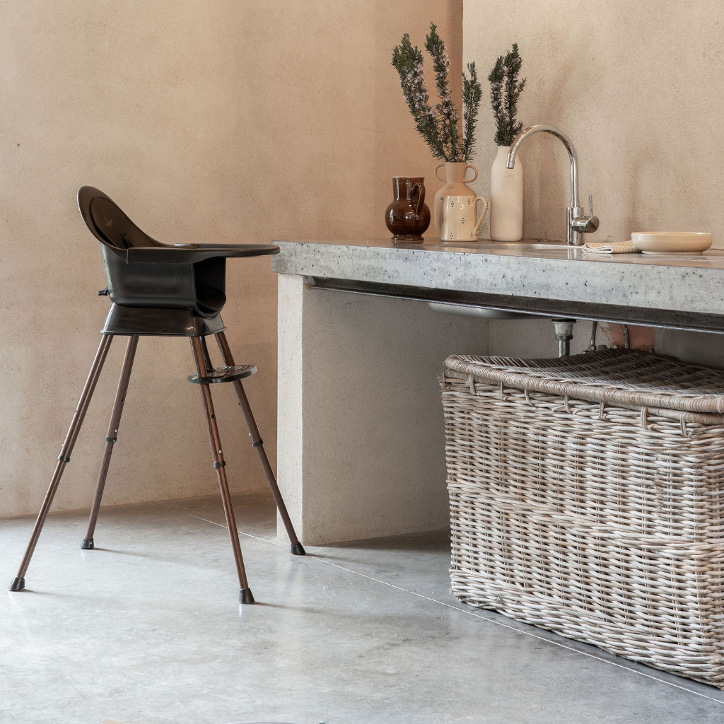 Quax Eetstoel evolutief Ultimo 3 Luxe Black/Walnut