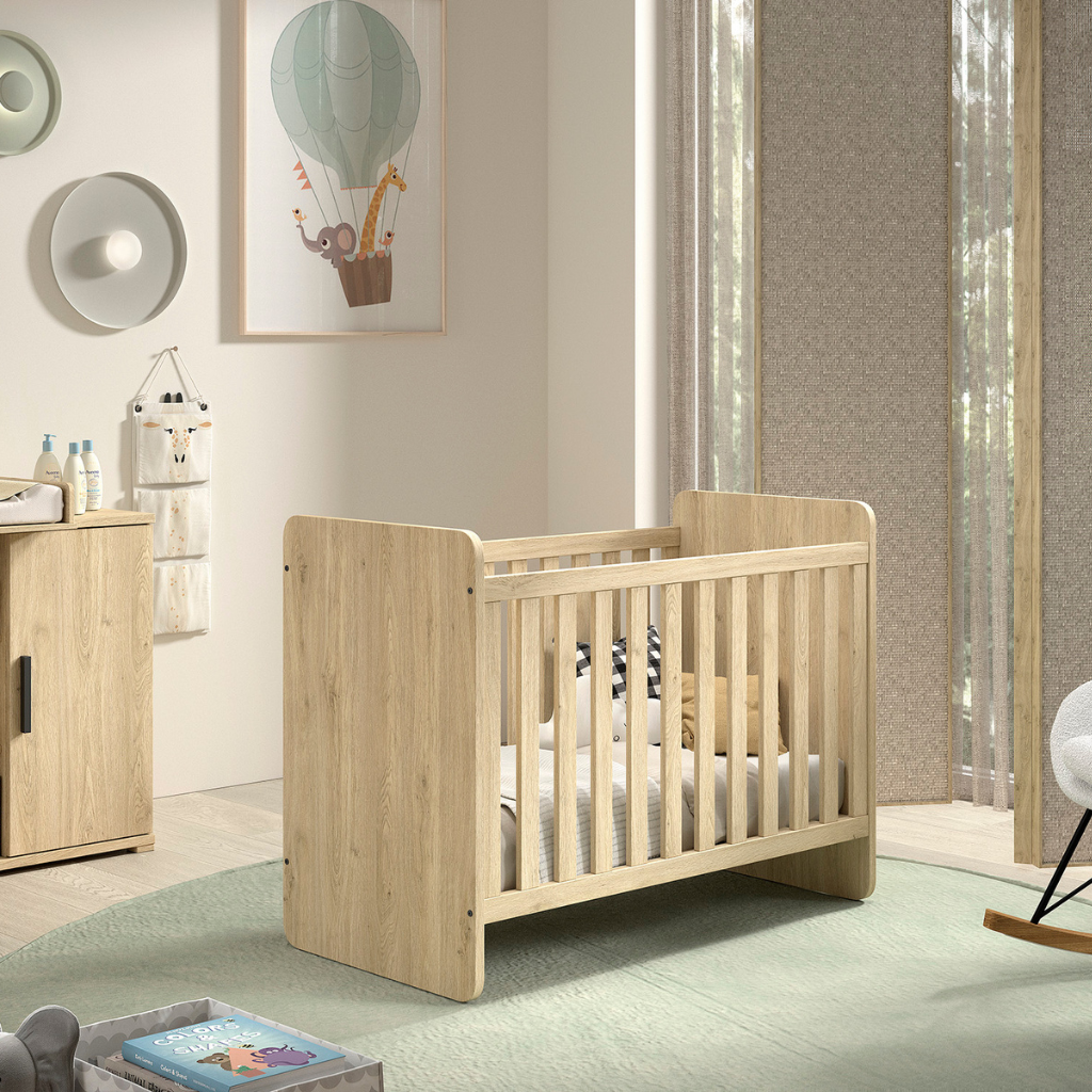 Jaxx Meegroeibed Sam Oak L 120 x B 60 cm tot L 200 x Lg 90 cm