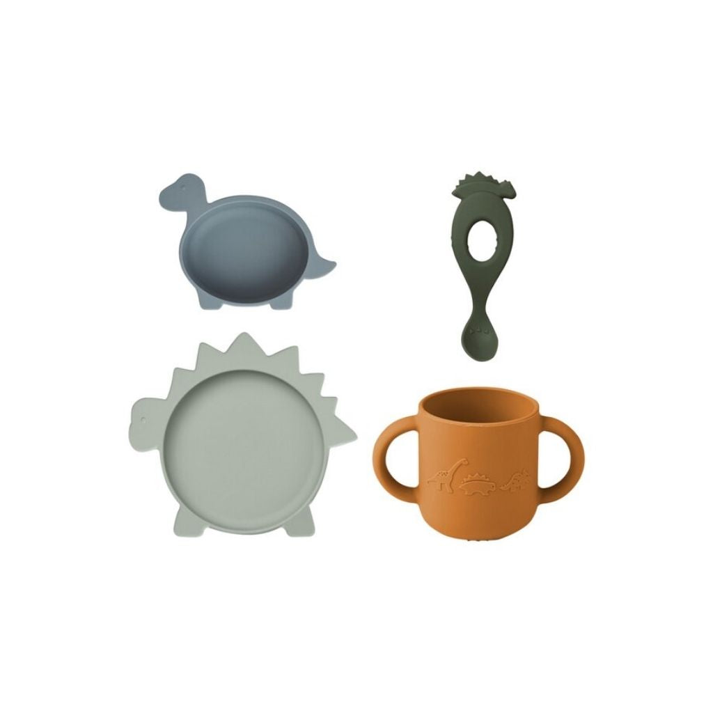 Liewood 4-delige eetset Vivi Dino
