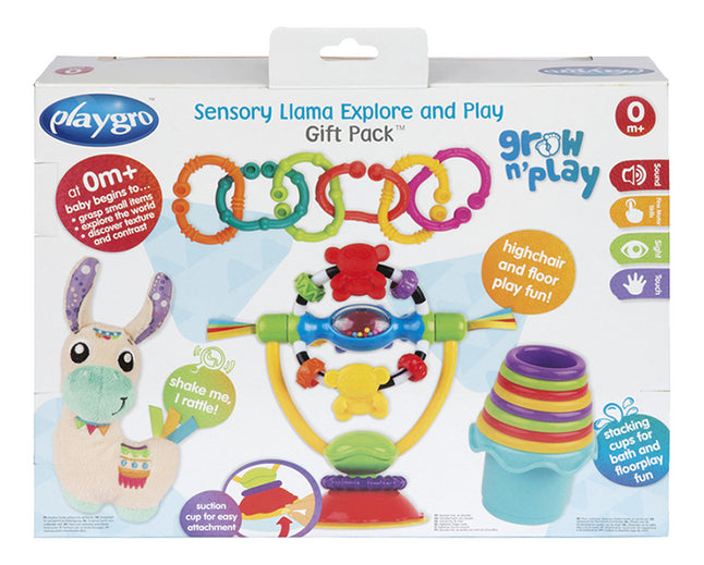 Playgro coffret-cadeau Sensory Llama Explore and Play