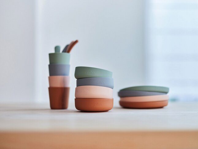 Jollein 4-delige eetset Pale Pink