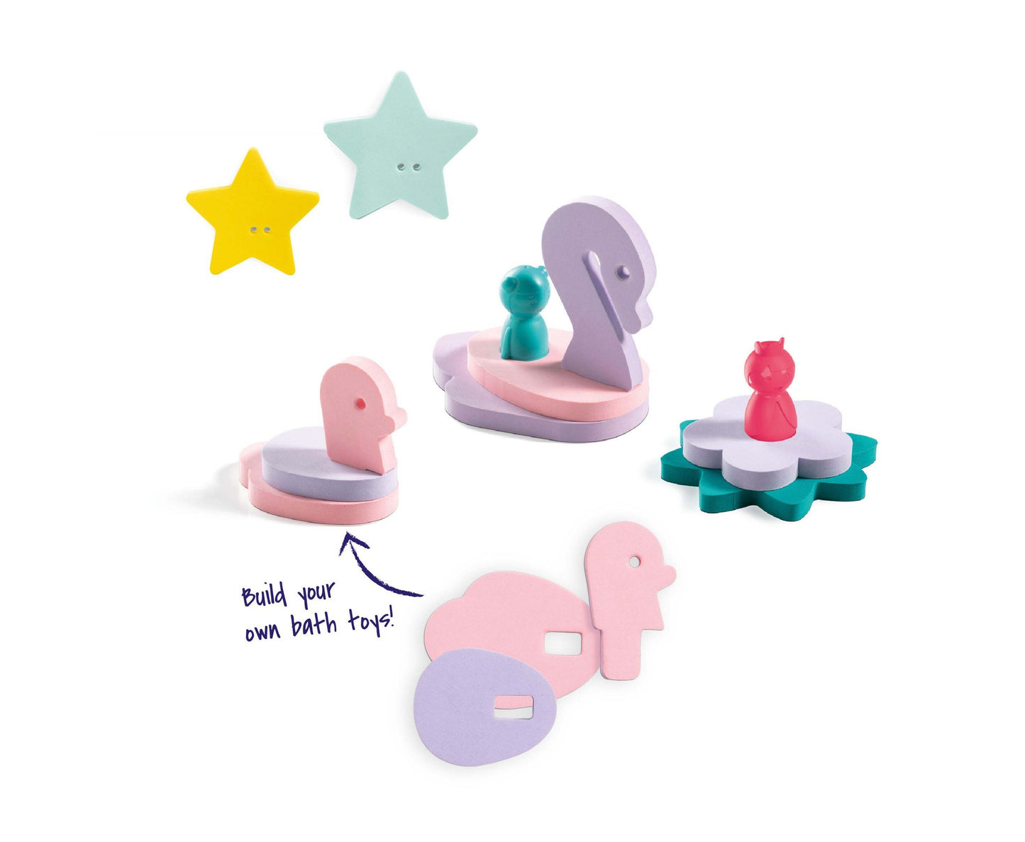 Quut Jouet de bain Puzzle Friends Fairy Pond - 12 pièces