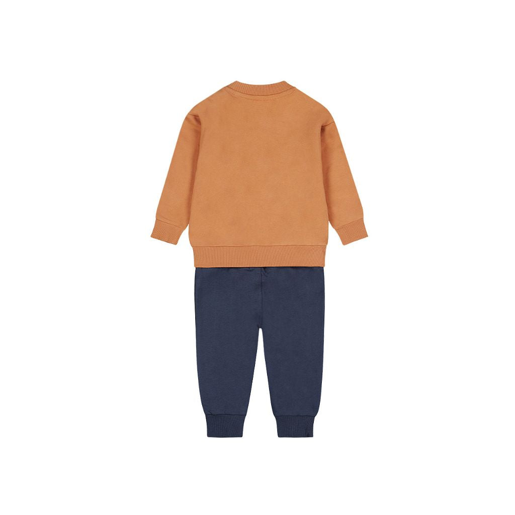 Dirkje Set 2-delig broek sweater Faded cognac jongen