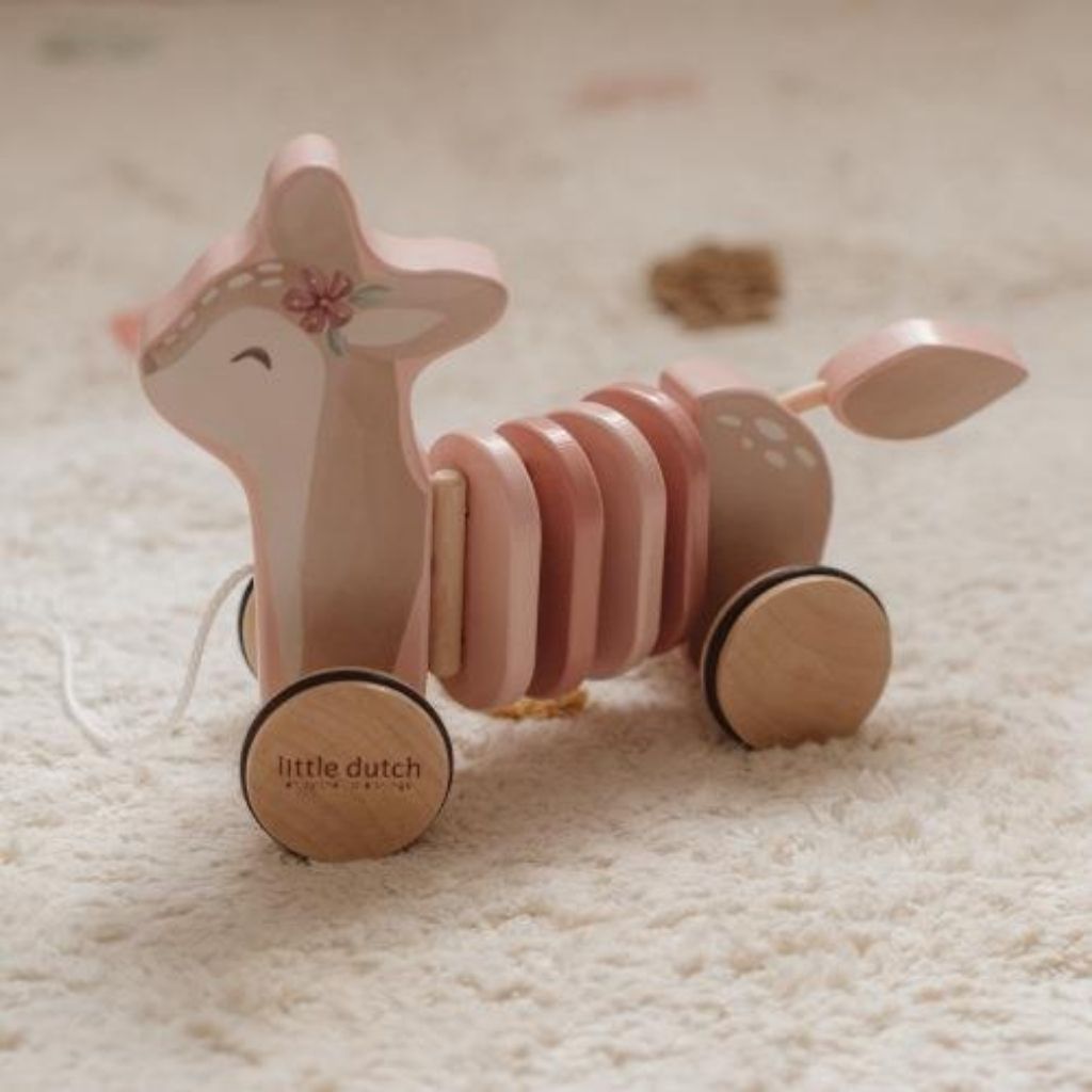 Little Dutch Jouet à tirer Fairy Garden Biche