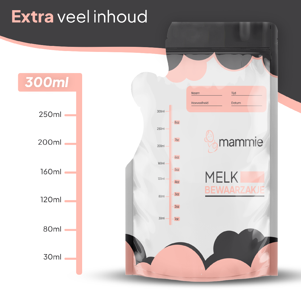 Mammie Bewaarzakjes voor moedermelk - 50 stuks