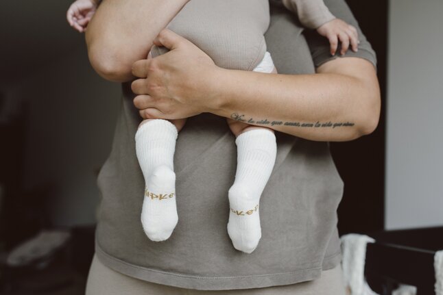 KipKep Blijf-Sokken Off White - 2 stuks