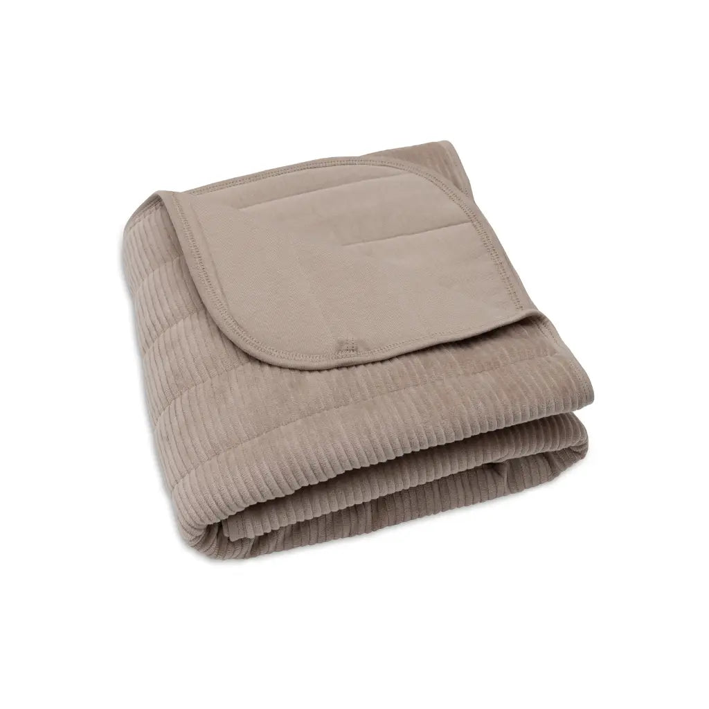 Jollein Couverture pour berceau Velvet Rib Milky Coffee 75 x 100 cm