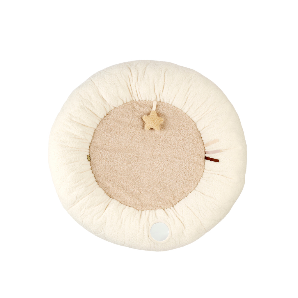 Nattou Tapis d'éveil/pouf avec arches écru