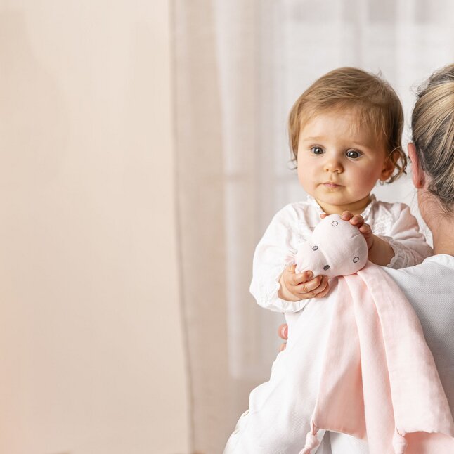 Nattou Doudou Susie & Bonnie - Susie tetra roze
 50 cm