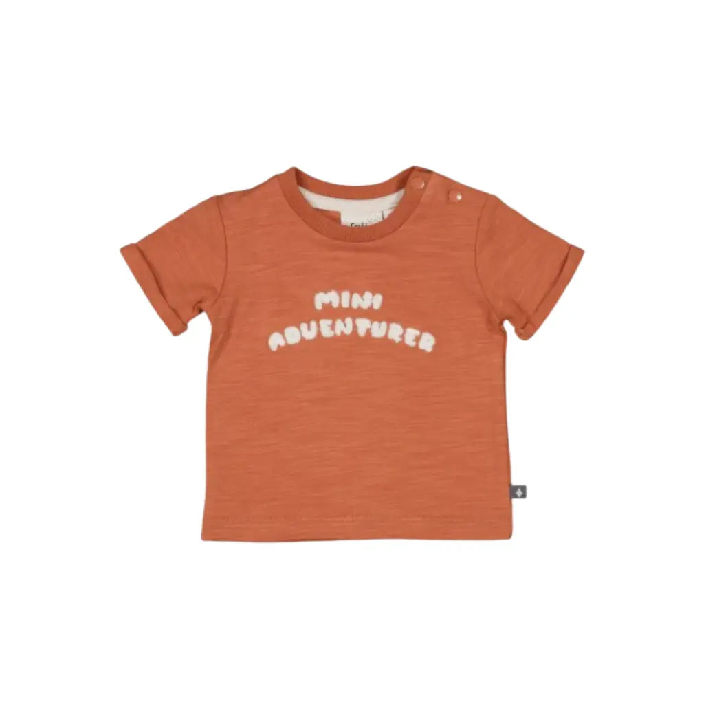 Feetje T-shirt - Mini Adventurer m 74 Brique Jongens