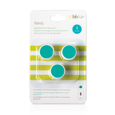 Bblüv Set vervangende vijltjes voor elektrische nageltrimmer Trimö 3-6 maanden turkoois - 3 stuks