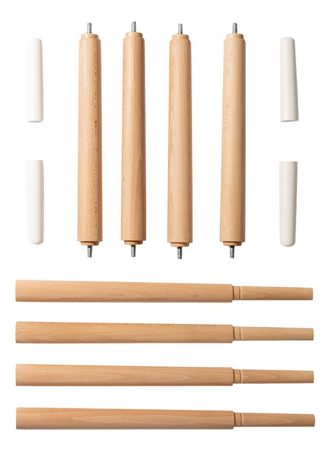 bébé-jou Badstaander Sense wit/houtkleur