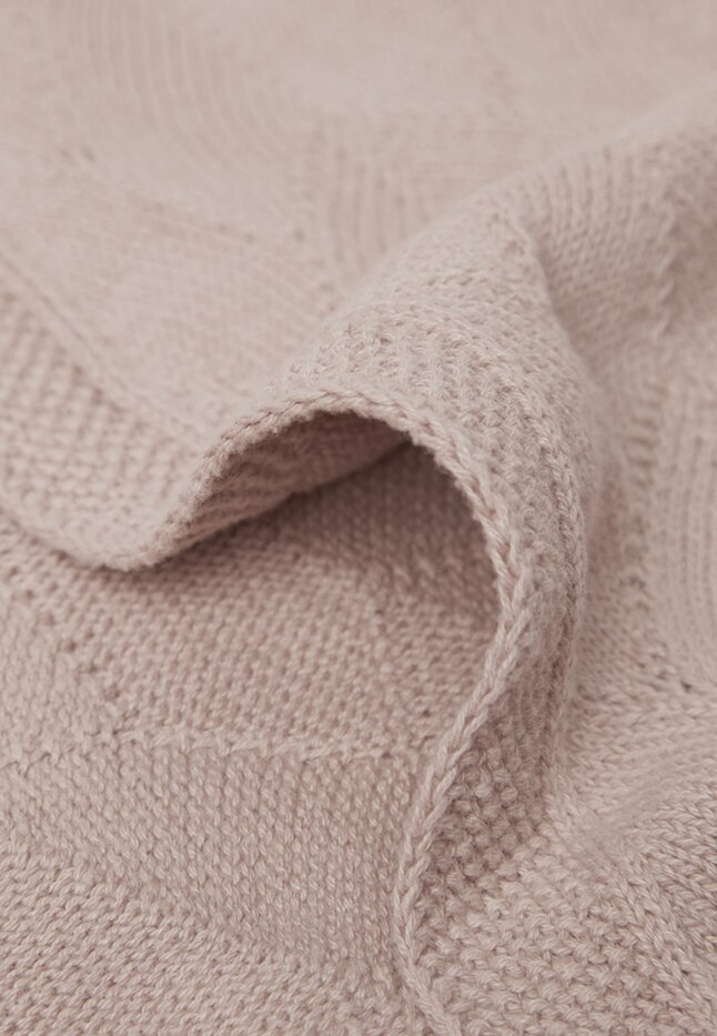 Jollein Couverture pour berceau ou parc Shell Knit Wild Rose