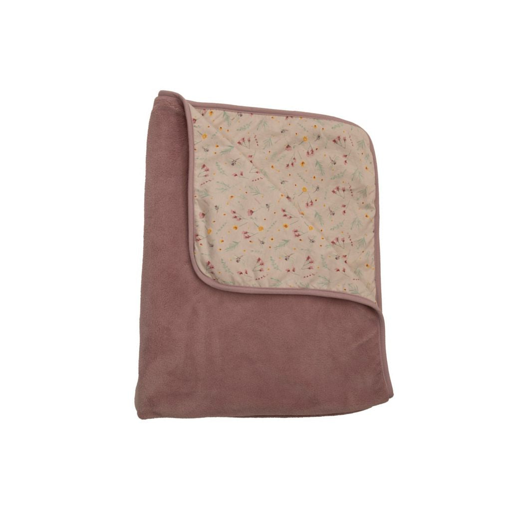 Dreambee Deken voor wieg of park Oscar Flowers roze B 75 x L 100 cm
