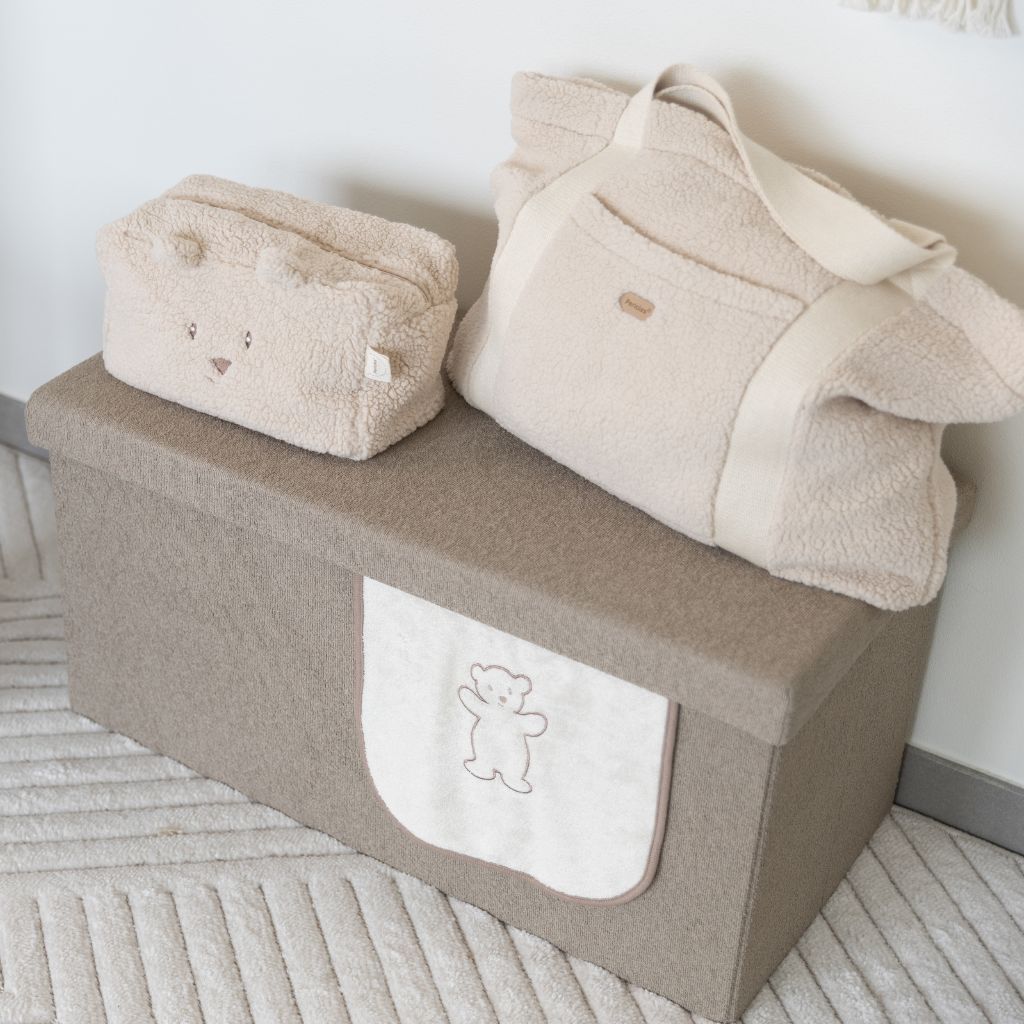 Pericles Trousse de toilette ours crème
