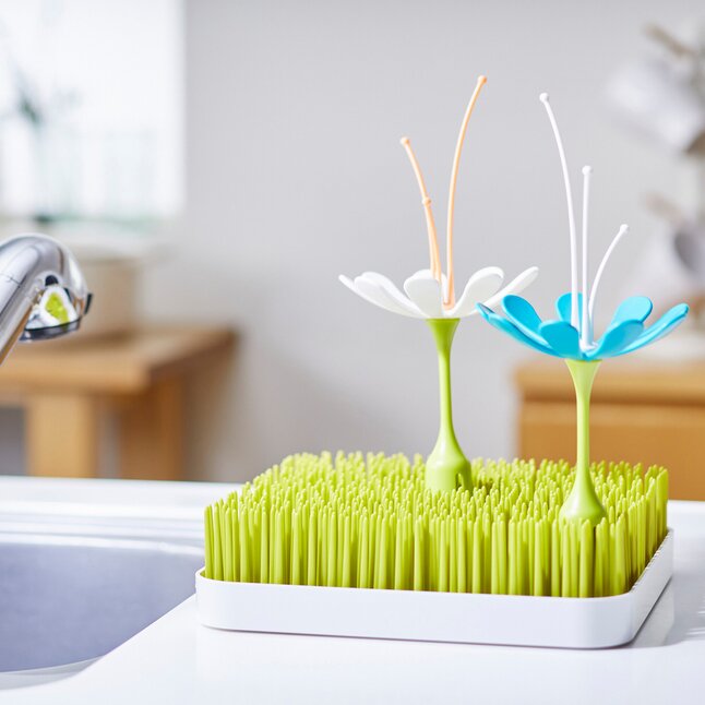 Boon Fleur pour égouttoir Grass Stem bleu