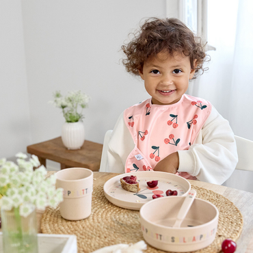 Lässig Slabbetje Happy Fruits Cherry Rosé - 2 stuks