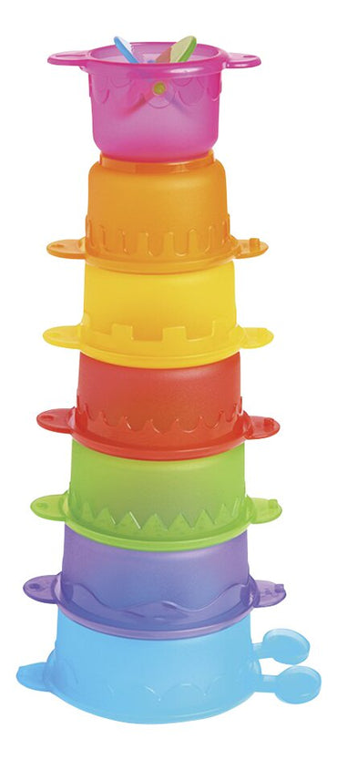 Munchkin Badspeelgoed Stapelbare bekertjes Caterpillar Spillers