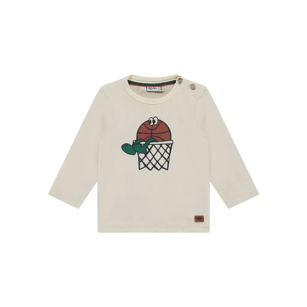 BabyFace T-shirt met lange mouwen crème