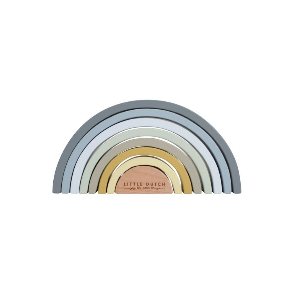 Little Dutch Jouet d'activité Arc-en-ciel en bois Blue