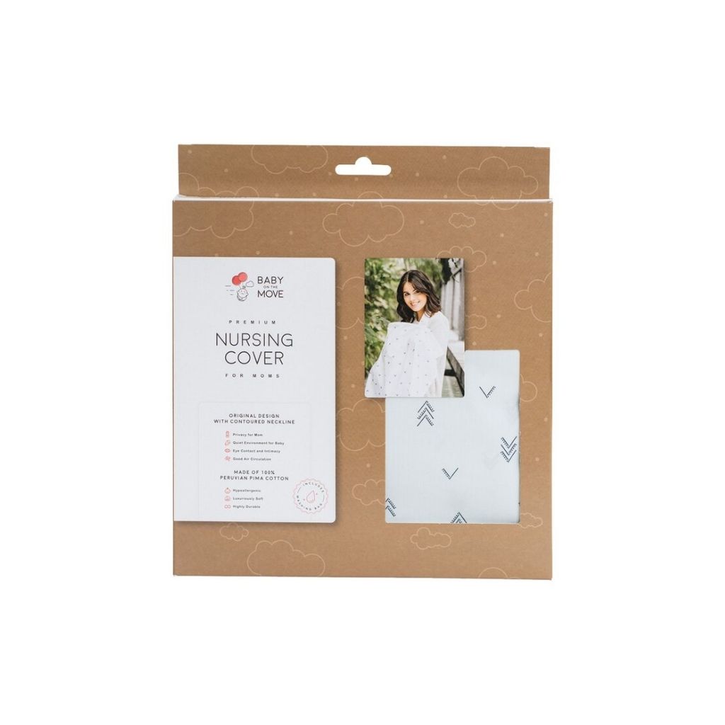 Baby on the Move Châle/écharpe d'allaitement Mountains Views gris