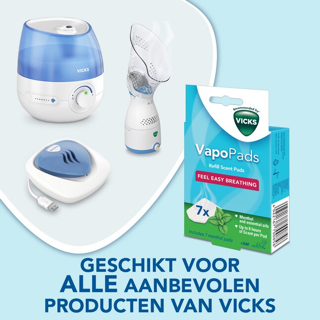 Vicks Tablette de parfum VapoPads Mentol - 7 pièces