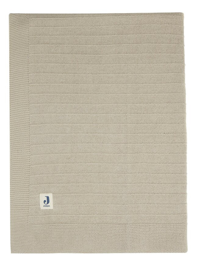 Jollein Deken voor bed Pure Knit Nougat