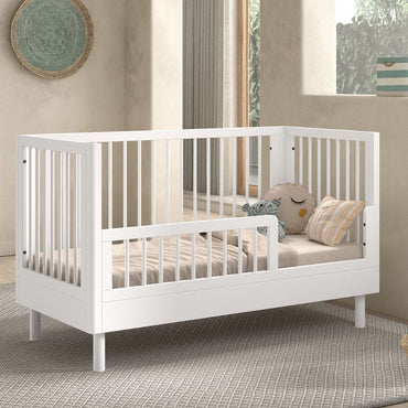 Jaxx 2-delige babykamer (Peuterbed L 140 x B 70 cm + commode) Forrest Beuk wit