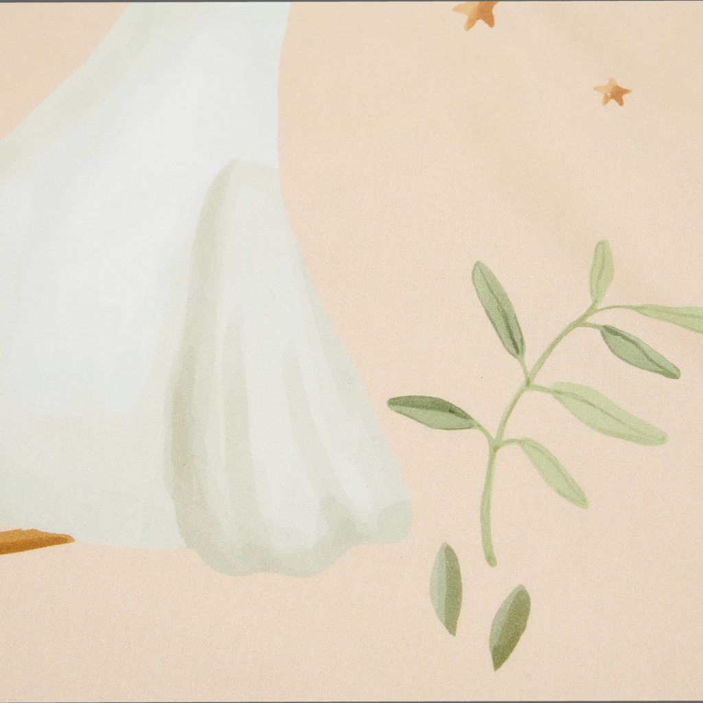 Little Dutch Housse de couette pour lit Little Goose beige 100 x 140 cm
