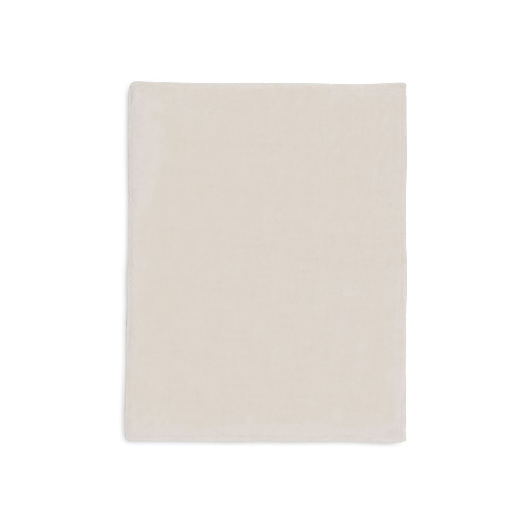 Jollein Deken voor bedje Basic Knit Oatmeal/Velvet 100 x 150 cm