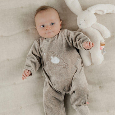 Noukie's Pyjama velours Seal beige unisexe