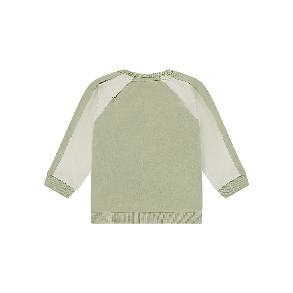 Sweat-shirt BabyFace vert sauge