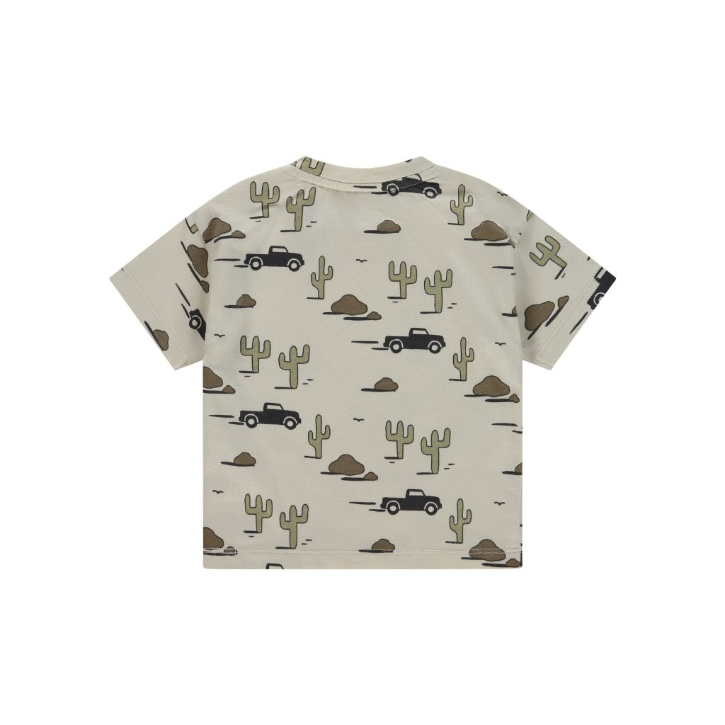 T-shirt BabyFace AOP Off-White Vert/Blanc